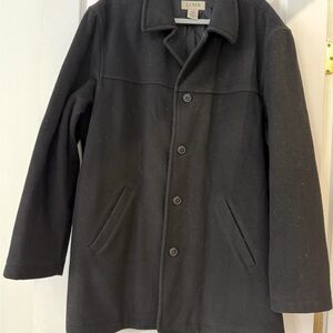 J. Crew Men's Charcoal Pea Coat